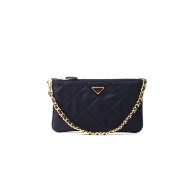 PRADA NAVY RE-EDITION 1995 CHAÎNE RE-NYLON POUCH 1Nl054 (24.5*14cm) 